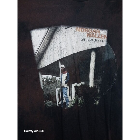 Morgan Wallen T-Shirt Tour Exclusive One Thing At A Time Small Black Brown - Picture 2 of 4